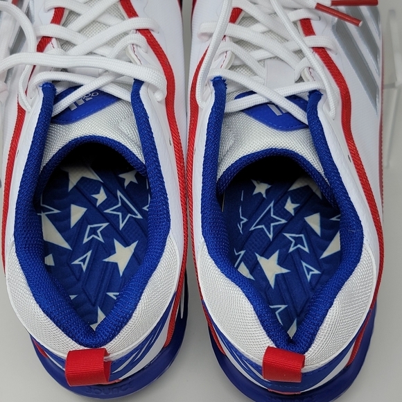 Adidas Icon 6 Bounce USA All Star Game Baseball Cleats Mens Size 13 GZ045 New - Picture 9 of 9